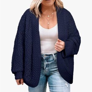 Navy Blue Cardigan NWOT